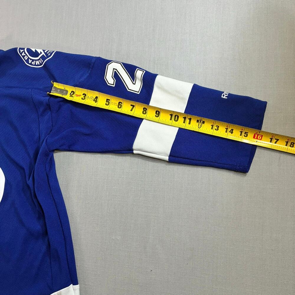 Reebok Tampa Bay Lightning Callahan #24 Youth L/XL NHL Hockey Jersey Blue - Picture 10 of 13